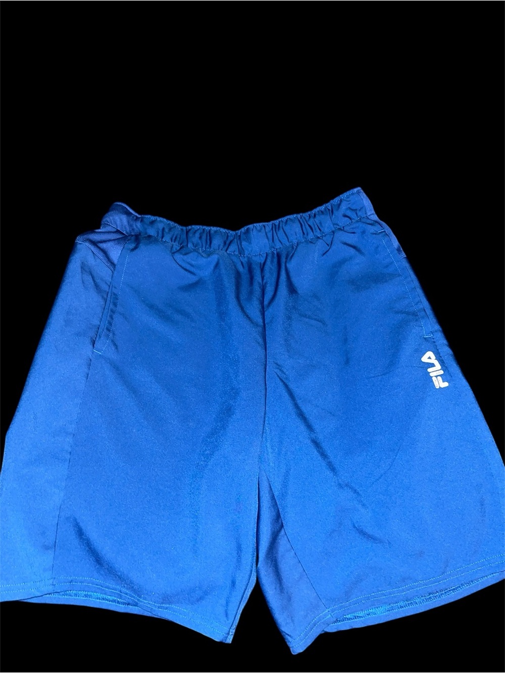 Fila Men's Royal Blue Athletic Shorts with White Logo Size Small